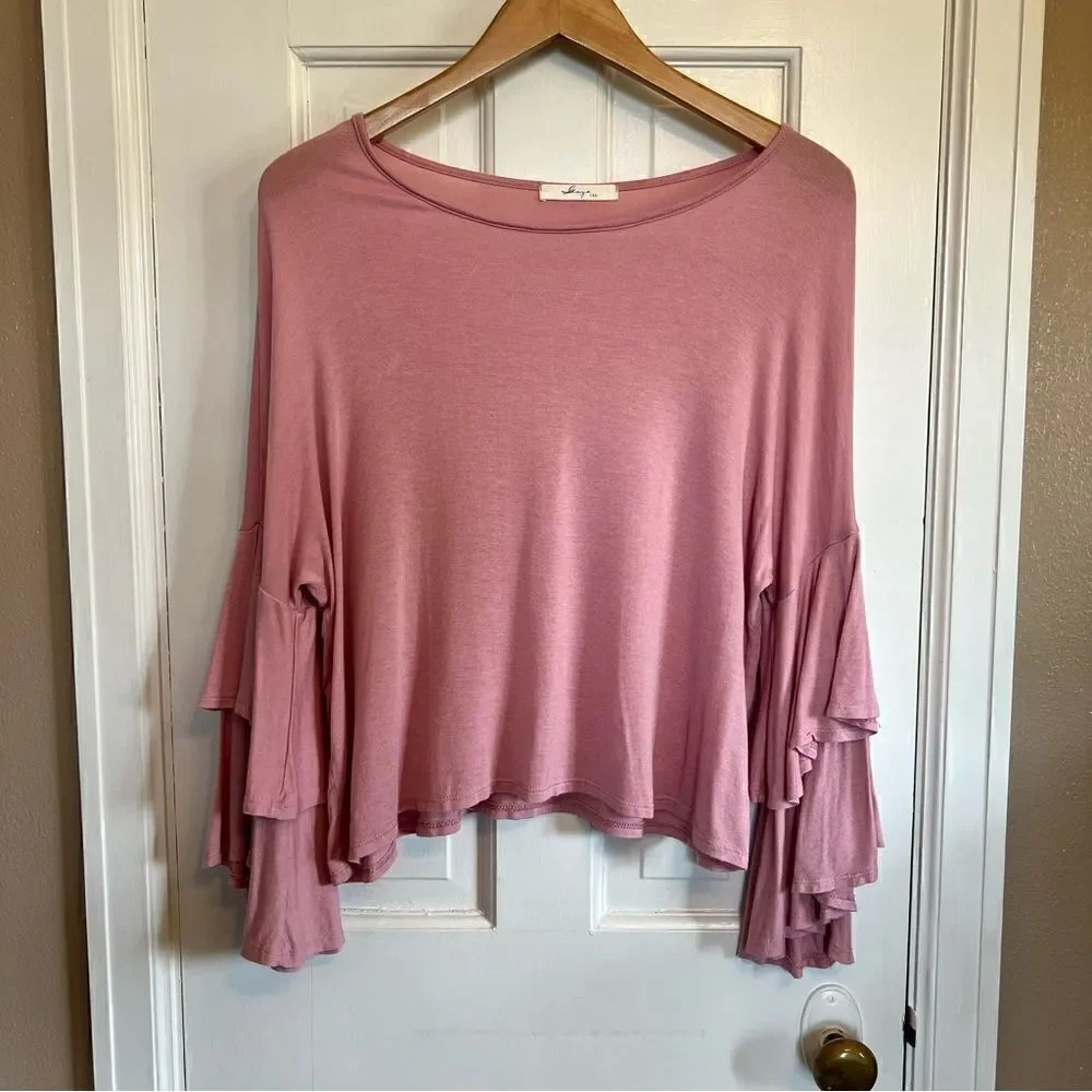 Gaze Pink Flowy Pink top